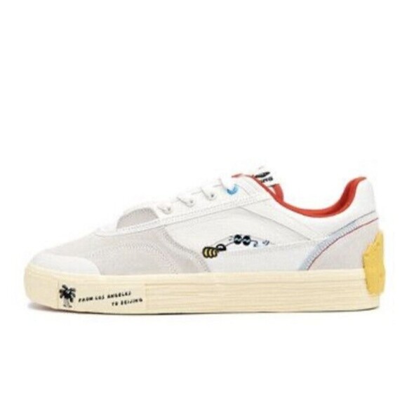 White and Red Men's Sneakers - Picture 1 of 11